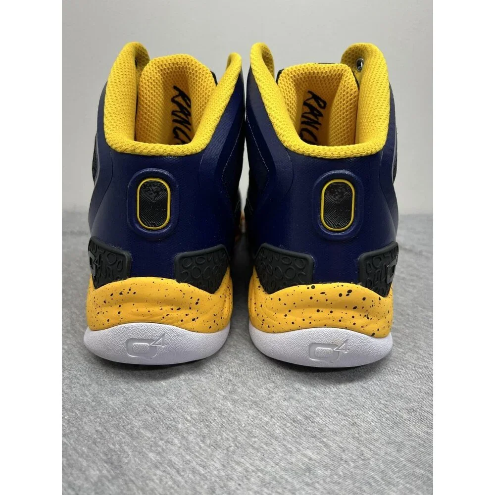 Q4 Sports DC2-I Basketball Shoes Mens Size 15 Navy‎ Black Gold High Top